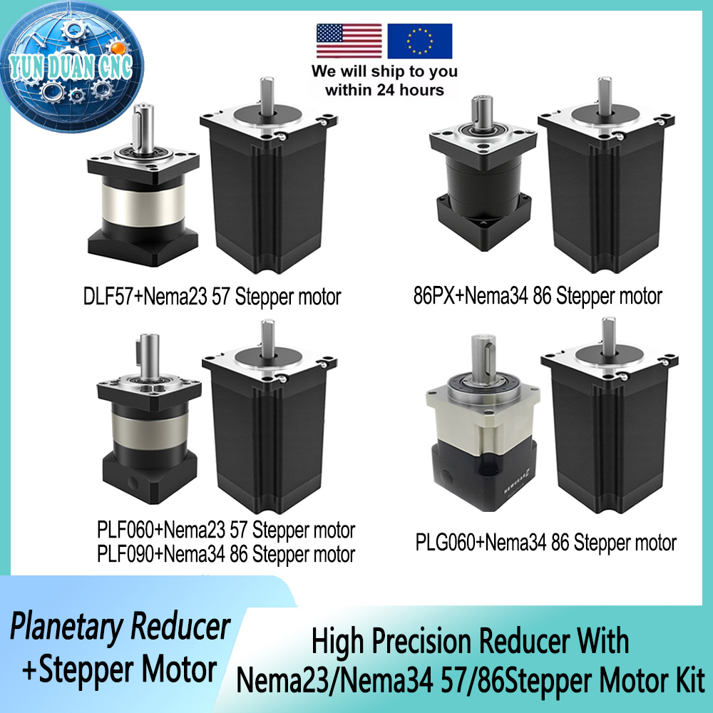 Planetary Gearbox Reducer Nema 23 34 - Riduttore Epicicloidale 57/86mm per Motori Stepper