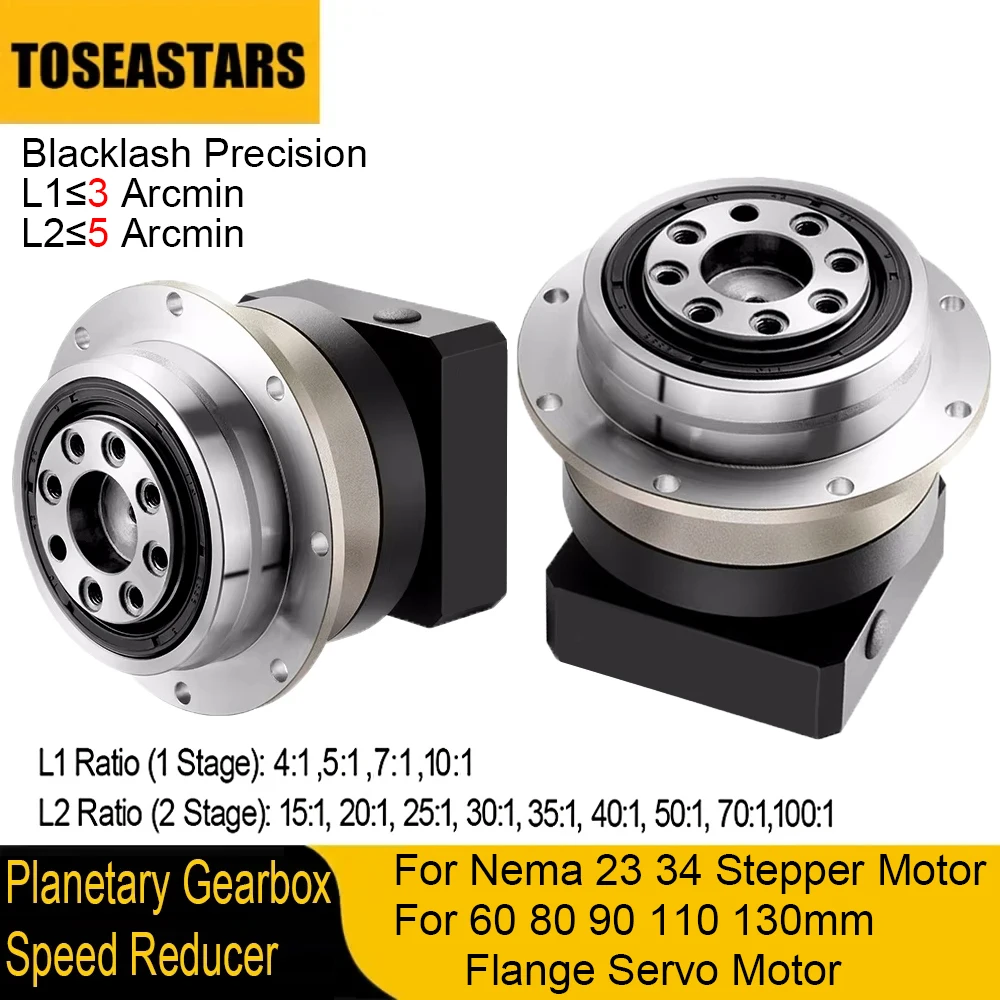 Planetary Gearbox Reducer Nema 23 34 - Uscita disco circolare riduttore elicoidale ad