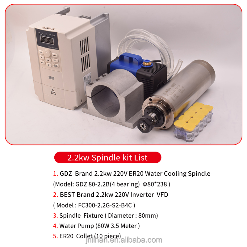 Kit Inverter VFD per Motore Ma - 2.2Kw Water Cooled Spindle Kit Vfd recensione e prezzo